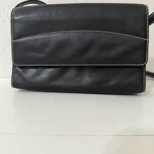 Ralph Lauren Black Leather Bag